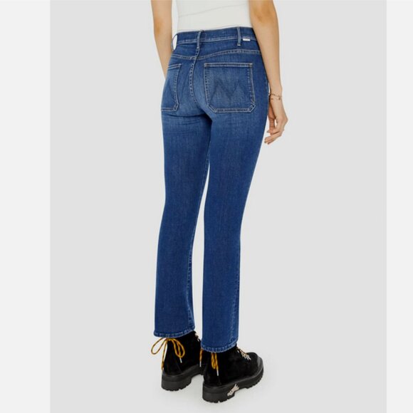 MOTHER The Patch Pocket Insider Flood Jeans On Your Left Size 23 NWT 258$